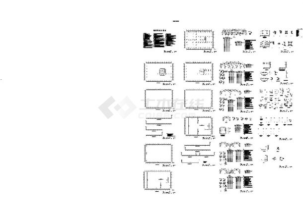某大型工业厂房结构详细cad设计施工图纸-图二