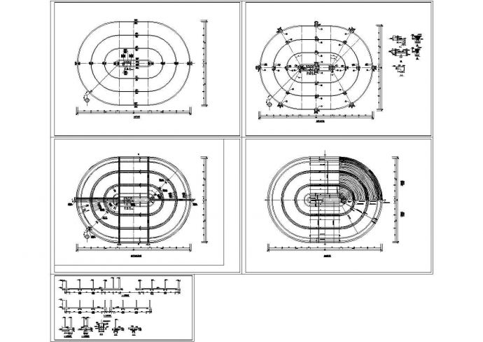 某氧化沟结构设计cad施工图纸_图1