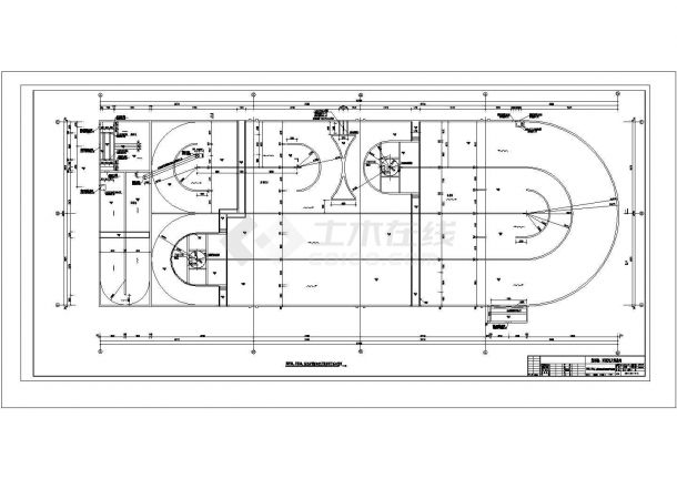 某市4.5万吨污水处理厂全套CAD详细完整构造施工图纸-图二