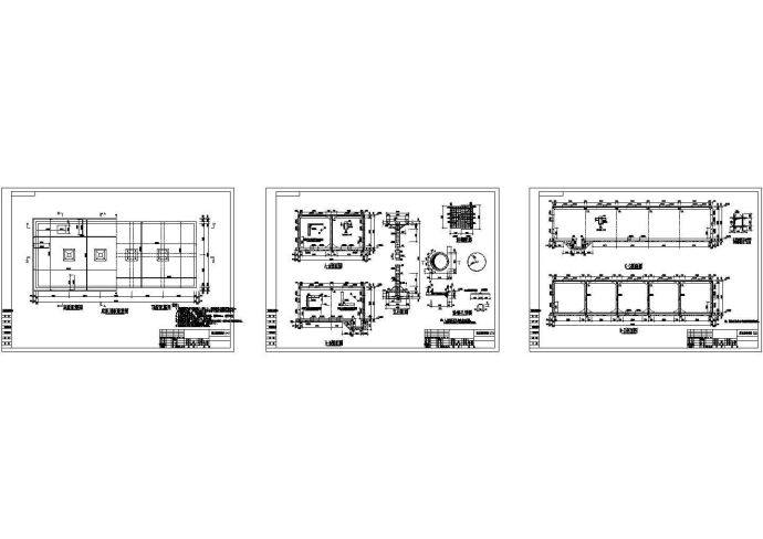 某清水池结构设计cad施工图纸_图1