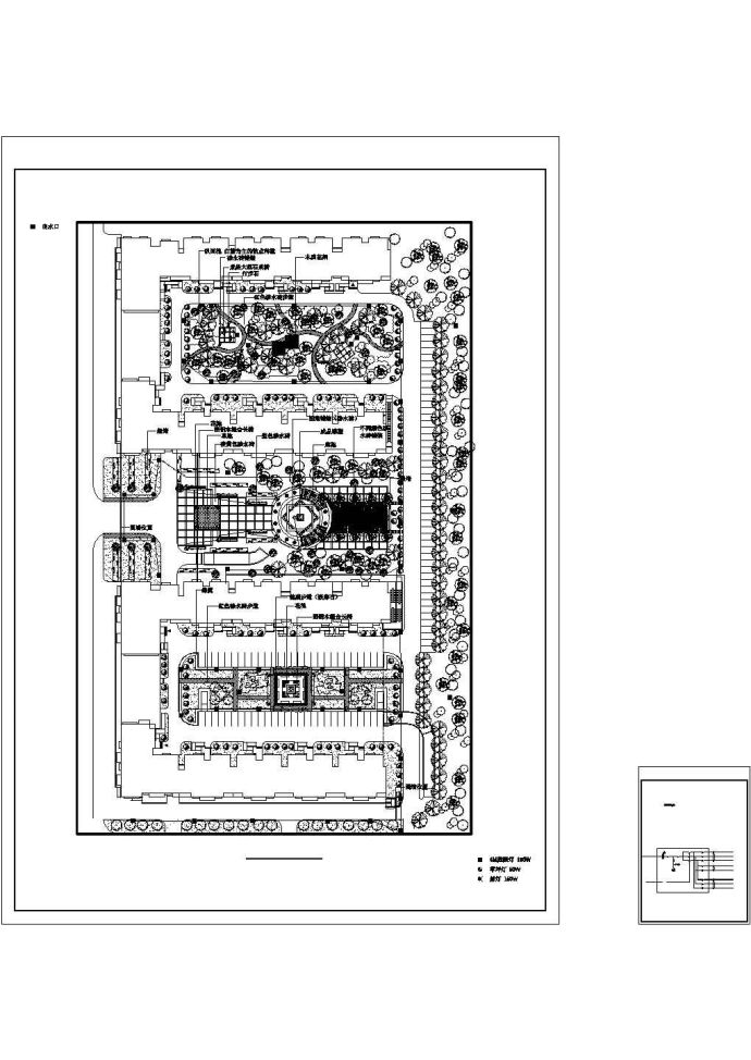 某小区电路设计cad详细施工图_图1