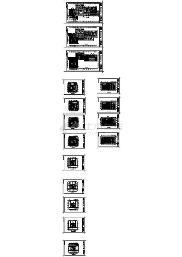 [浙江]十九层商务综合楼空调通风及防排烟系统设计cad图，共十八张-图二