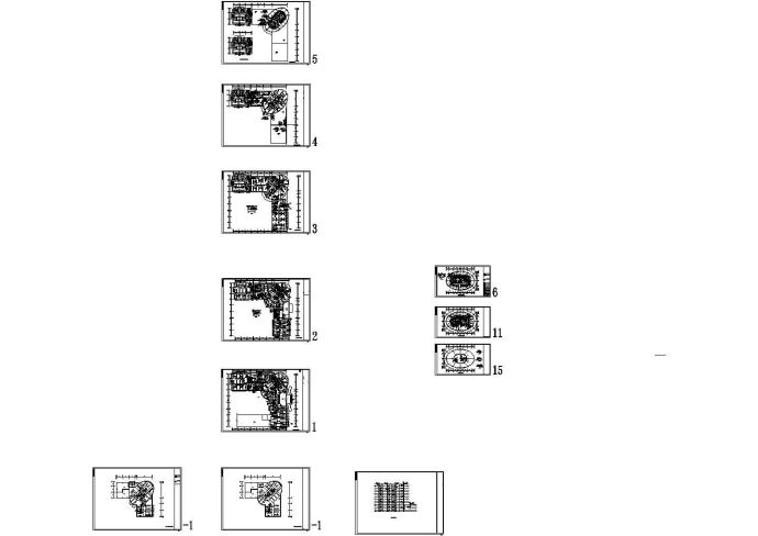 十五层办公楼空调通风及防排烟系统设计cad图，共十一张_图1