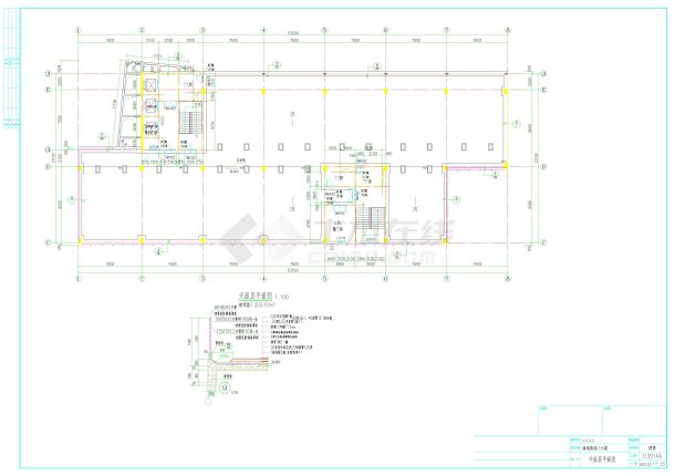 13层高层酒店宾馆建筑设计施工图-图二