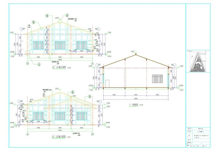 单层多功能演播厅建筑设计施工图_图1