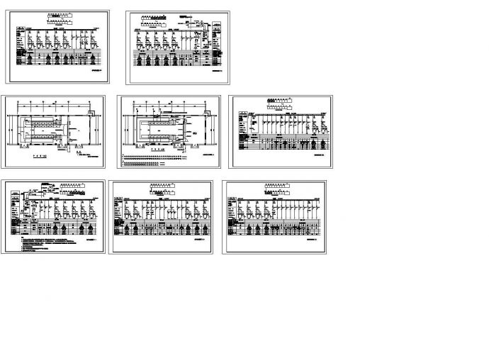变配电室配电系统设计cad图，共八张_图1