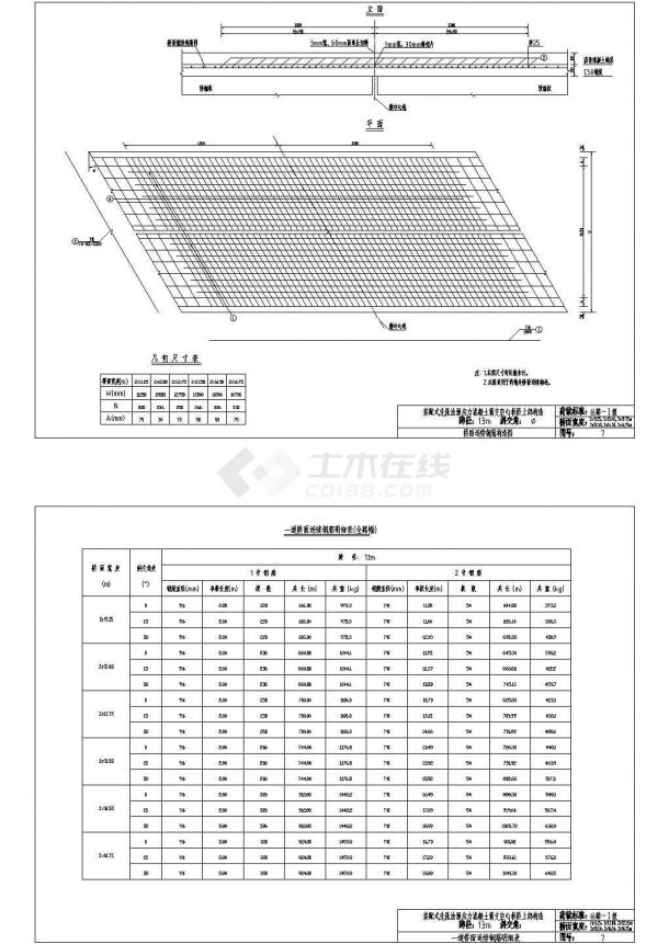 简支板桥面连续钢筋构造节点详图设计-图一