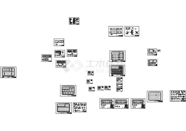 某带附跨钢结构厂房cad详细设计图-图二