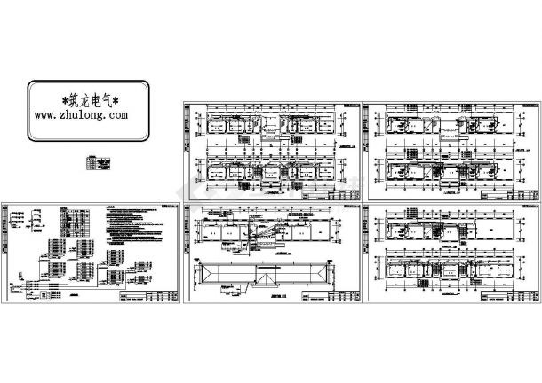 吉林某四层砖混结构教学楼强电施工图（三级负荷）-图二