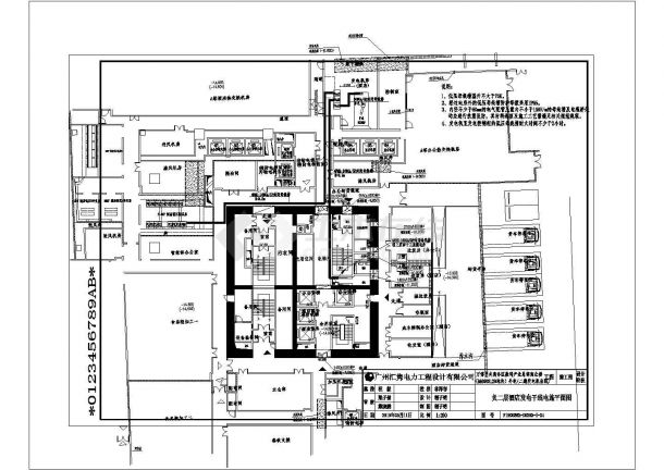 某万博中央商务区数码产业总部商业楼二期发电线路CAD设计图纸-图二