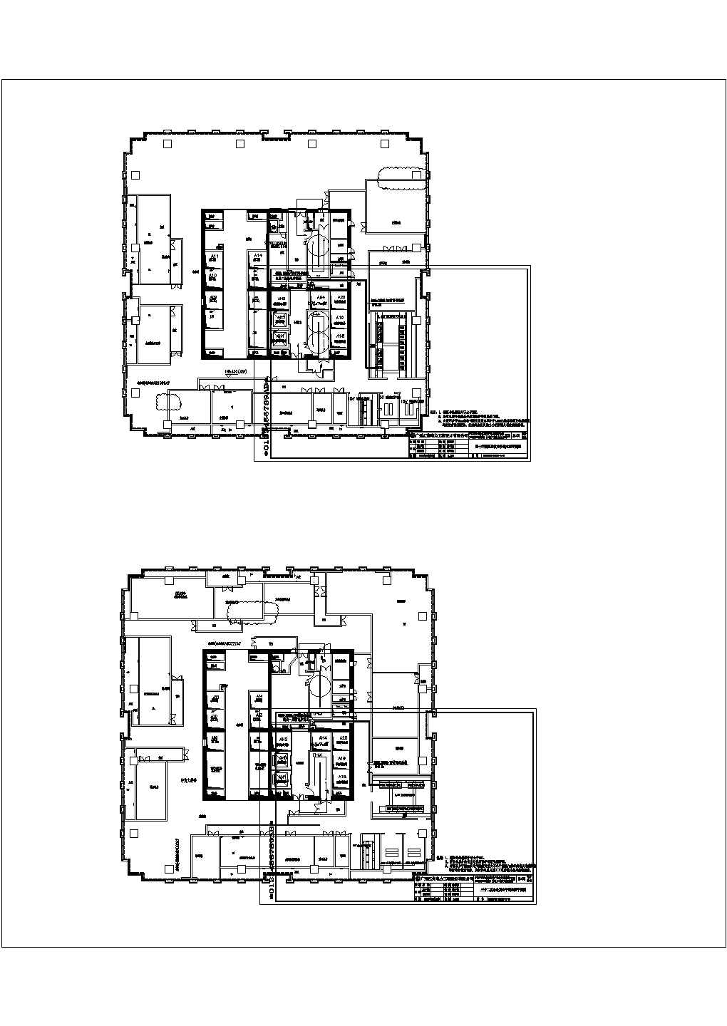 某万博中央商务区数码产业总部商业楼二期发电线路CAD设计图纸