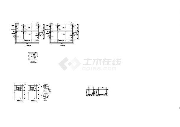 南京某地铁站附属结构cad详细设计图纸-图一