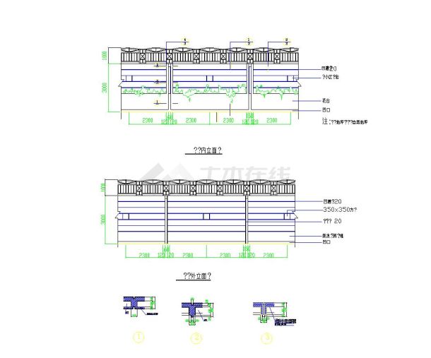 F010715组栏杆+围墙CAD图块资料合集.dwg-图一