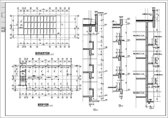 某高校行政楼建筑CAD详细完整节点施工图_图1