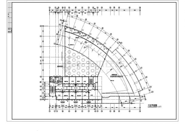 某高校行政楼建筑CAD详细完整节点施工图-图二