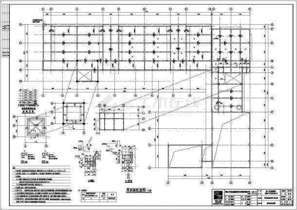 某广东省佛山市依岸康堤花园幼儿园结构CAD完整设计施工图-图二