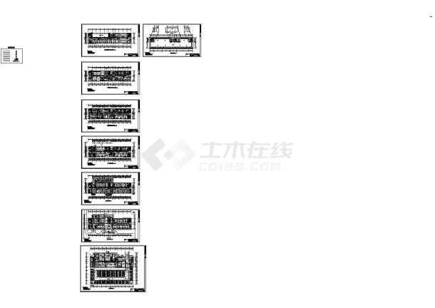 保康中医院电路照明和防雷建筑设计CAD施工图-图一