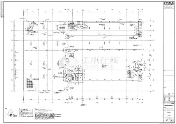 某汽车车间建筑平面详图-图二