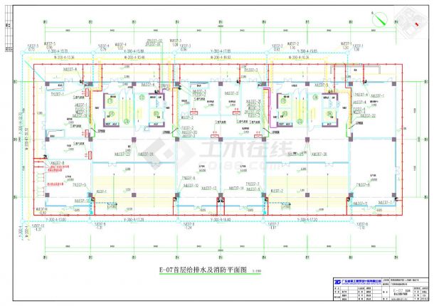 保利电商港南沙项目·4号地块一期地下室，给排水CAD图-图二