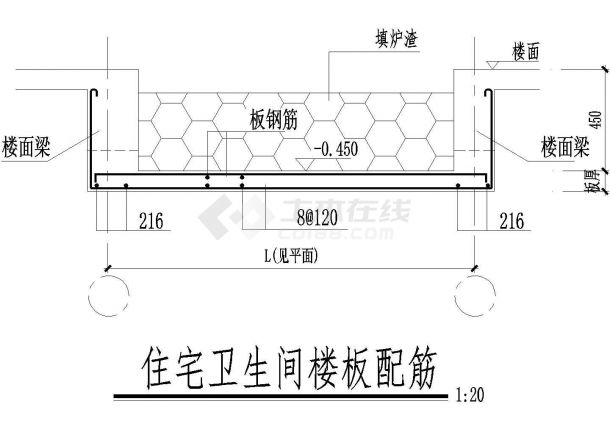 卫生间降板钢筋图集图片