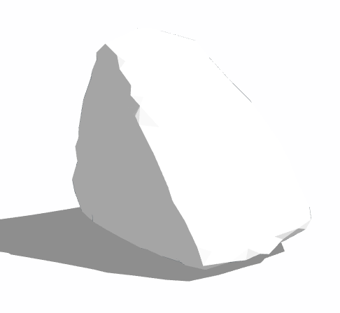 大块纯白色假山置石 su模型-图一