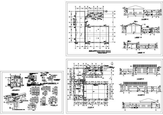 某单层砖混结构锅炉房设计cad全套建筑施工图（甲级院设计）_图1