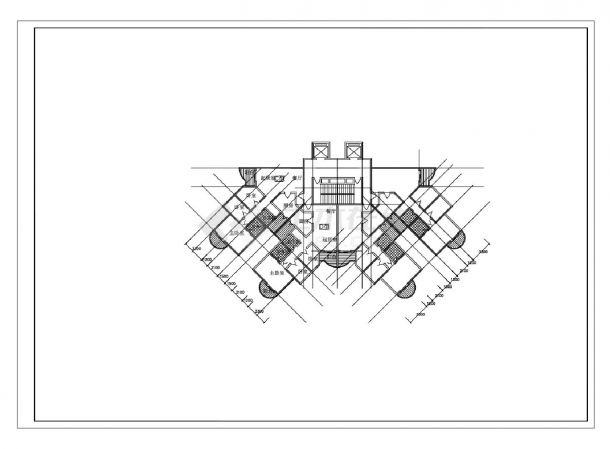 公寓住宅楼经典风格平面图-图一