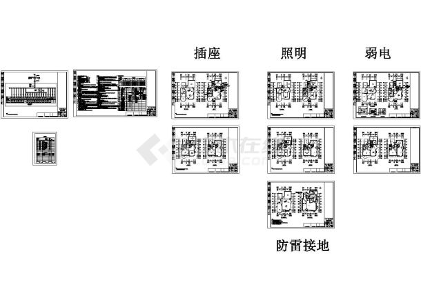 3层附地下室独立别墅(完整版)CAD示意图-图一