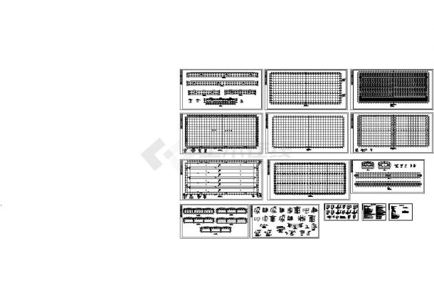 170x72米混凝土厂房结构设计施工图-图一