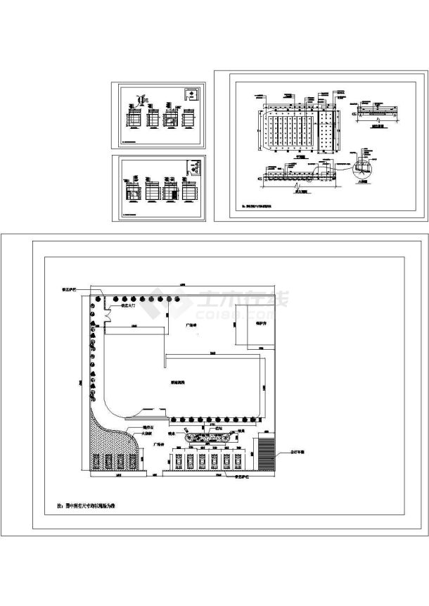 某培训学校装修设计施工图-图一