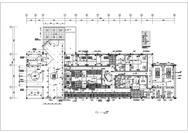 某长54米 宽26米 二层五星级会所茶吧CAD室内节点装修 含平立面及各位置详图-图二