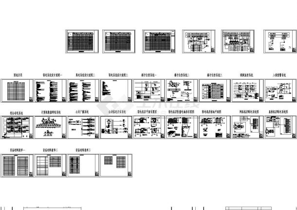 大型国际会议中心弱电系统设计施工图纸-图一