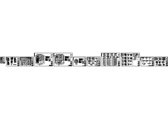 四川钢结构加层及组合楼板电梯设计cad图，共十一张_图1
