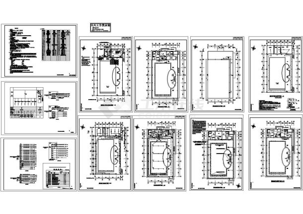 某游泳池施工图设计（标注详细）-图一