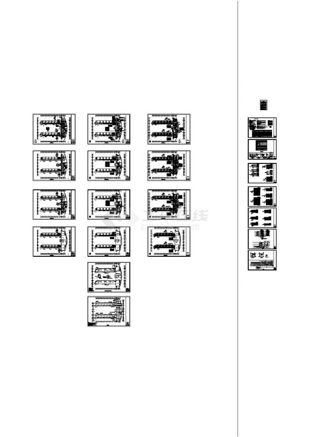 合肥某7736㎡四层框架结构教学楼电气设计cad全套图纸-图一
