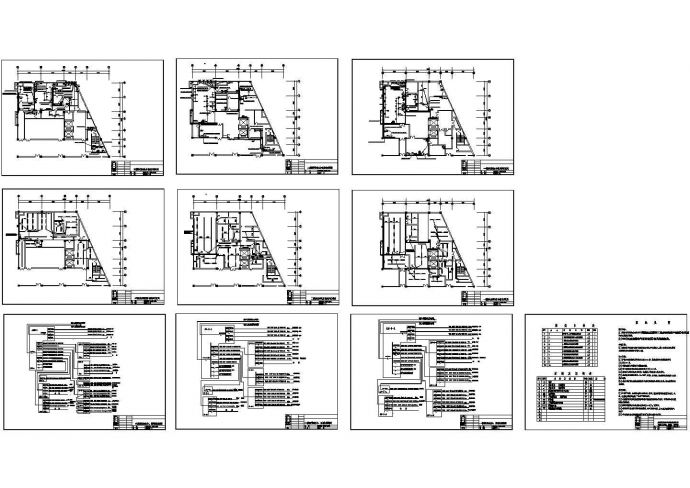 湖南某宾馆厨房电气施工图，含施工说明及材料表_图1