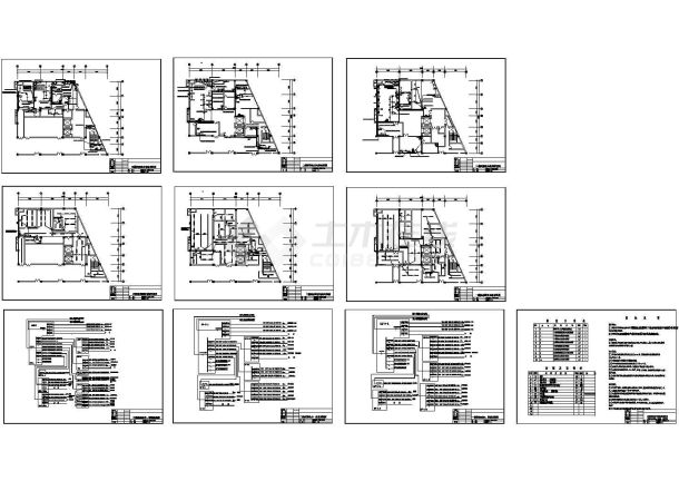 湖南某宾馆厨房电气施工图，含施工说明及材料表-图二