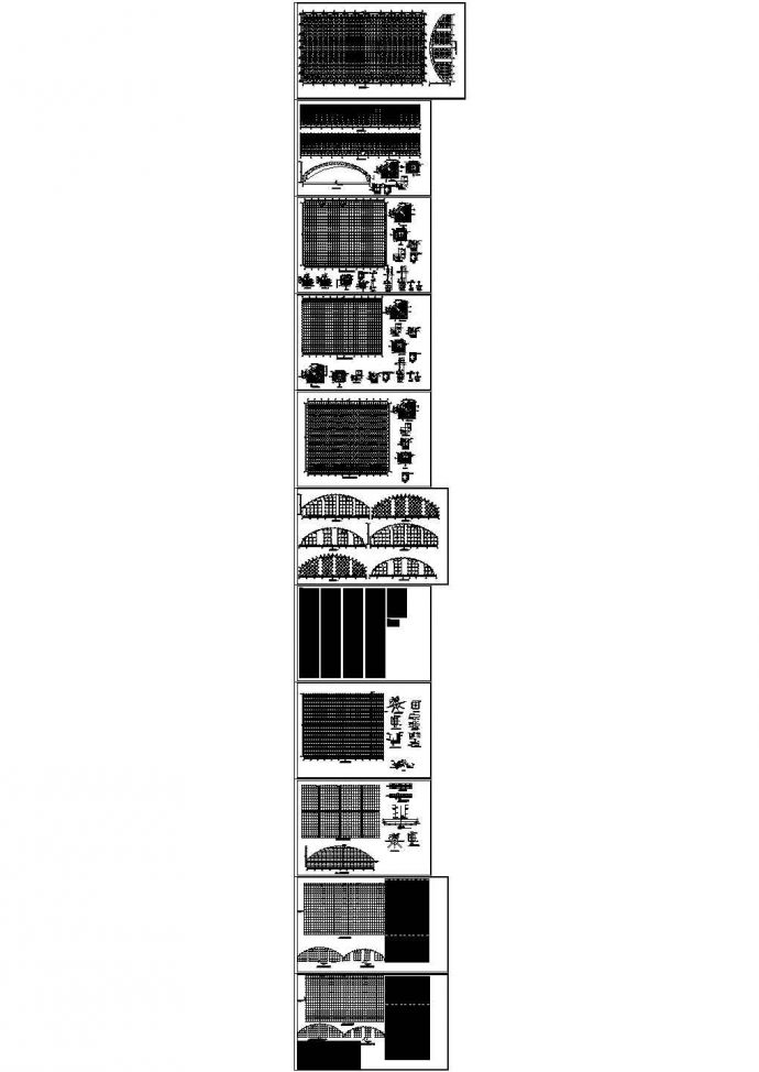 跨度60m钢结构煤棚网壳设计结构图_图1