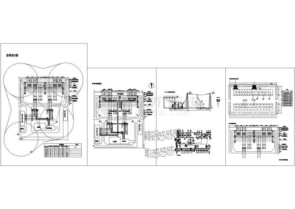 某降压变电站设计cad图纸（标注详细，含电气平面图）-图一