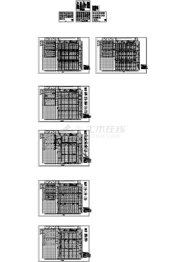 伊卡电子产品高架厂房 支架 设计图纸-图一