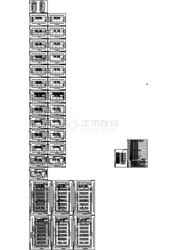 安徽超高层办公楼强弱电全套施工图纸（楼宇智能控制系统、集中空调系统）-图一