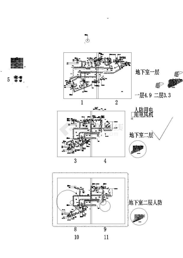 [福建]高层商业综合楼空调及防排烟系统设计施工图（人防设计）-图一