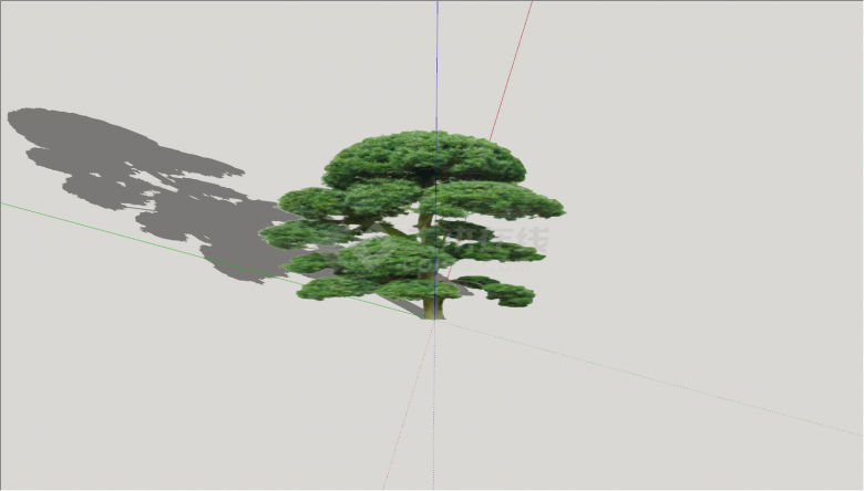 2D造型修剪参考景观树su模型-图一