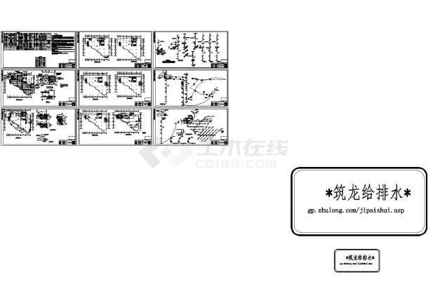 六层办公大楼给排水图纸，含材料表及施工说明-图一