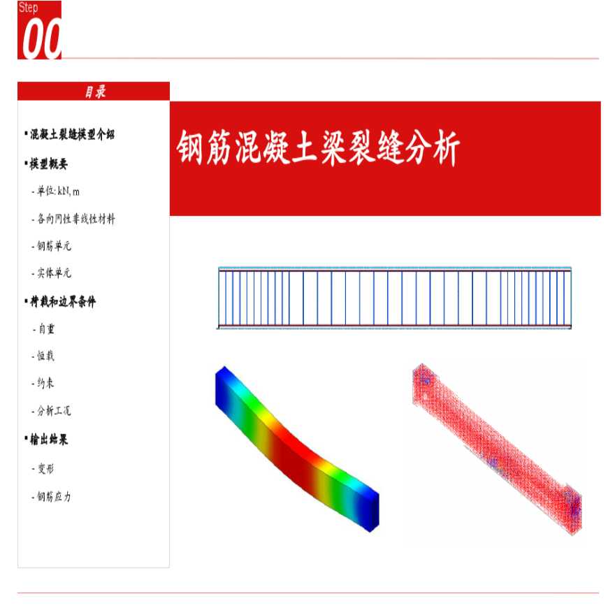 midasFEA建筑例题集钢筋混凝土梁裂缝分析-图一