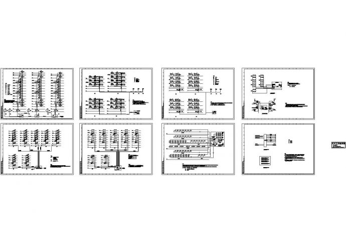 某高层住宅小区弱电系统设计CAD全套图纸_图1