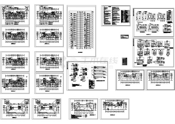 高层住宅楼电气施工设计CAD全套图纸-图一