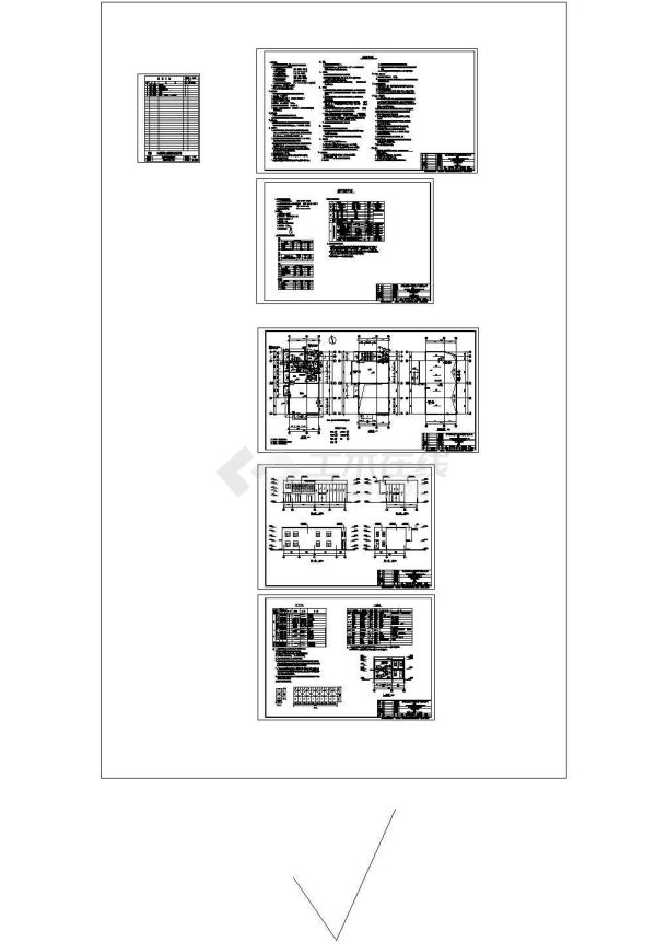 佛山加氢站站房建筑施工cad图纸（cad，5张图纸）-图一