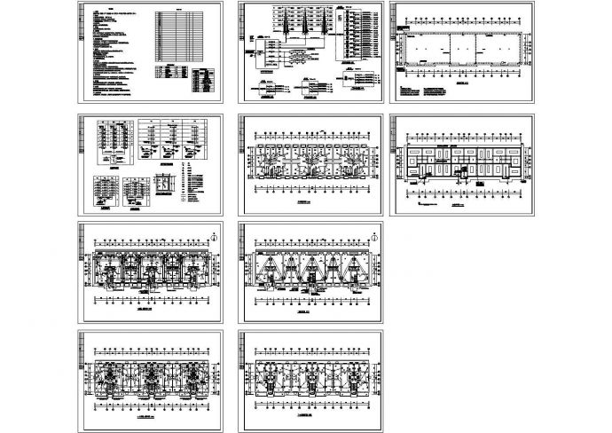 某多层住宅楼电气网络设计CAD平面图_图1
