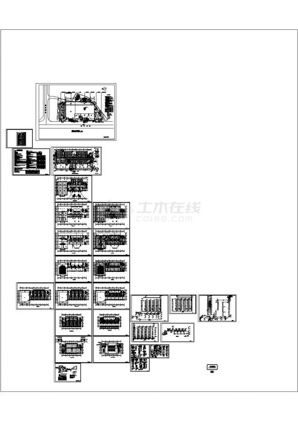 [重庆]十三层酒店建筑给排水设计CAD施工图-图一